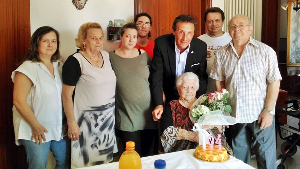 104 anni per Flavia Zonnari, Massa Lombarda, 21 agosto 2018