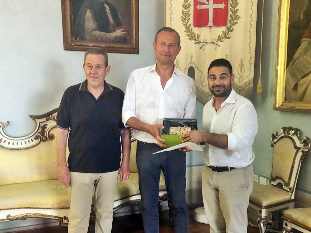 La consegna del Cappero d'oro a Marco Buscaroli, Lugo, 1 agosto 2018 (2)