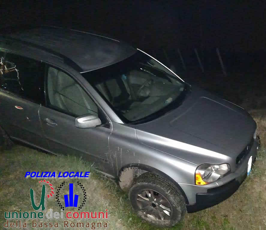 La Volvo XC90 al momento del ritrovamento, 30 novembre 2018
