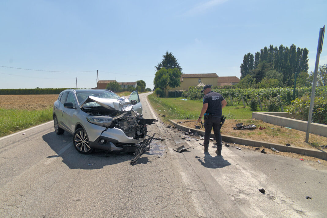 La scena dell'incidente. Foto Massimo Fiorentini